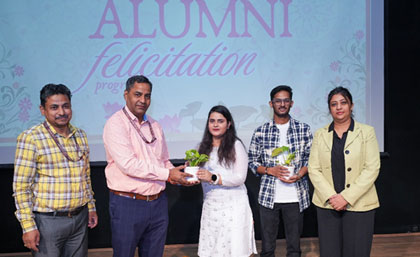 <p>The Department of Computer Science & Information Technology successfully hosted AAGAZ 2.0, the Orientation Program for the new academic session, in collaboration with the Codespace Club (Department of CSIT) at GL Bajaj Institute of Technology & Management.<br /> Held on 9th October 2025 at SBG Hall, AB-2, the event was a vibrant celebration marking new beginnings and honouring excellence. The program welcomed the new batch of students with enthusiasm and aimed to introduce them to the departmental culture, academic opportunities, and co-curricular initiatives.<br /><br /> <b>The highlights of the event included:</b><br /> <b>Alumni Felicitation –</b> Honouring our proud alumni for their exceptional achievements and continued connection with the department.<br /> <b>Codespace Club Orientation –</b> Introducing students to the club’s vision, core teams, and upcoming technical activities designed to nurture innovation and teamwork.<br /> <b>Student Felicitation –</b> Recognizing outstanding performers and achievers in various categories.<br /> The event featured inspiring addresses by faculty members, engaging interactions, and a lively atmosphere filled with motivation and positivity. Heartfelt thanks to all faculty members, alumni, student coordinators, and volunteers of Codespace Club for their tireless efforts and teamwork in making AAGAZ 2.0 a memorable success! </p>